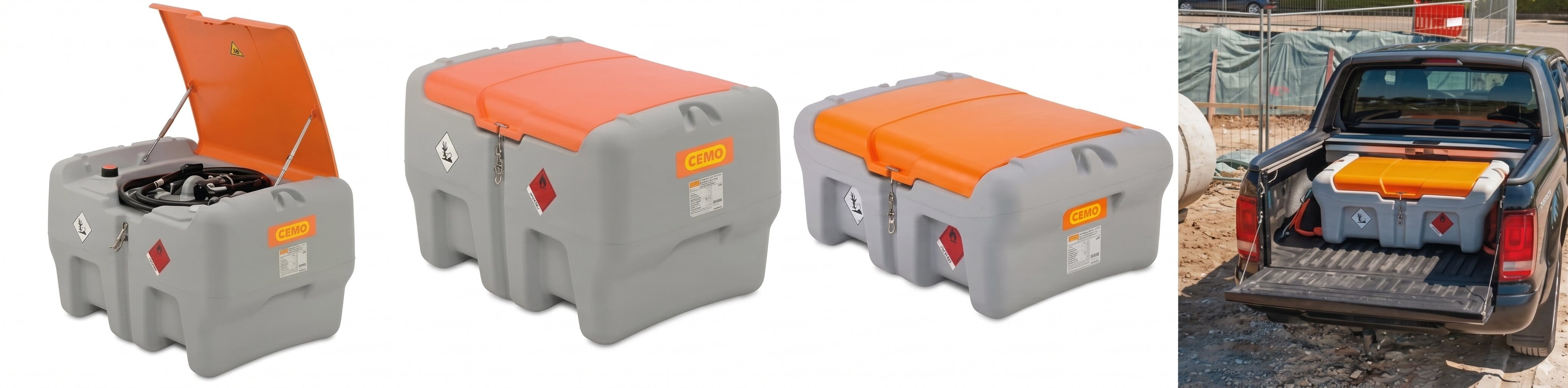 Cemo DT Mobil Easy 210 y 440 litros: depósito de gasoil móvil ADR homologado